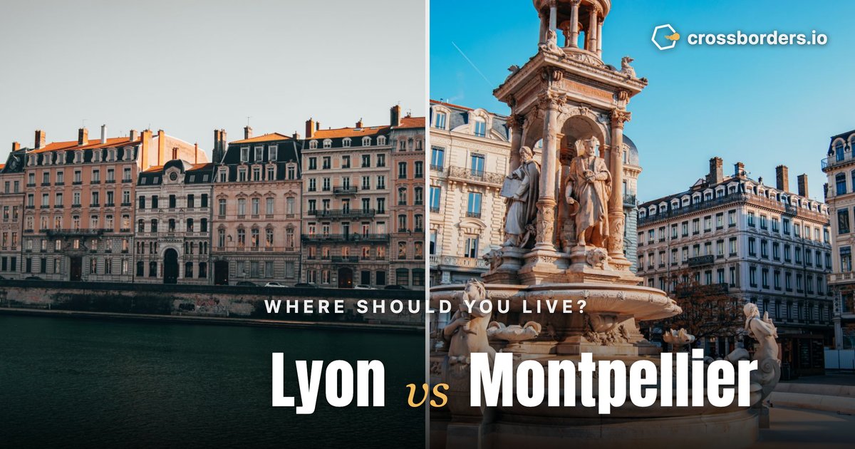 Lyon vs Montpellier — side-by-side city comparison