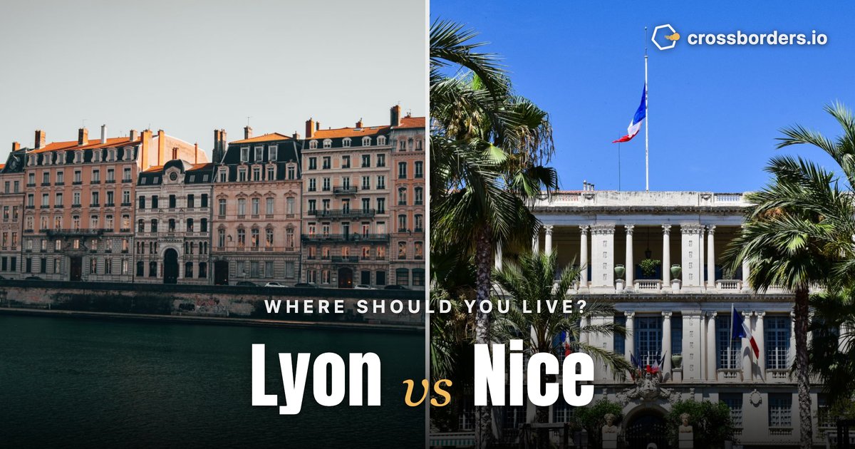 Lyon vs Nice — side-by-side city comparison