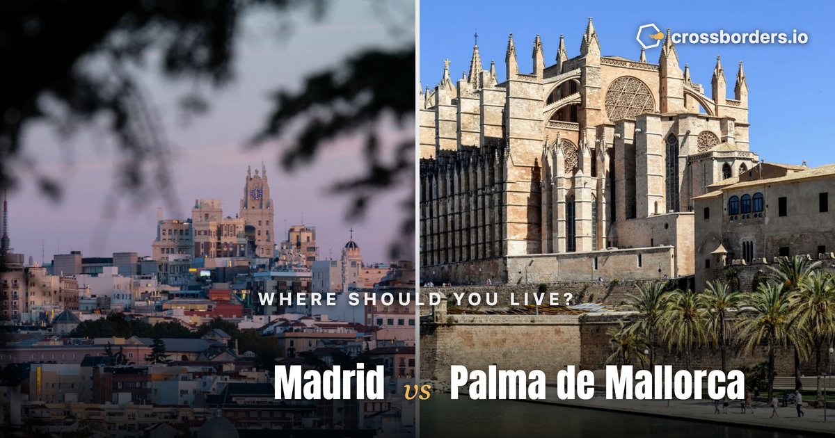 Madrid vs Palma de Mallorca — side-by-side city comparison