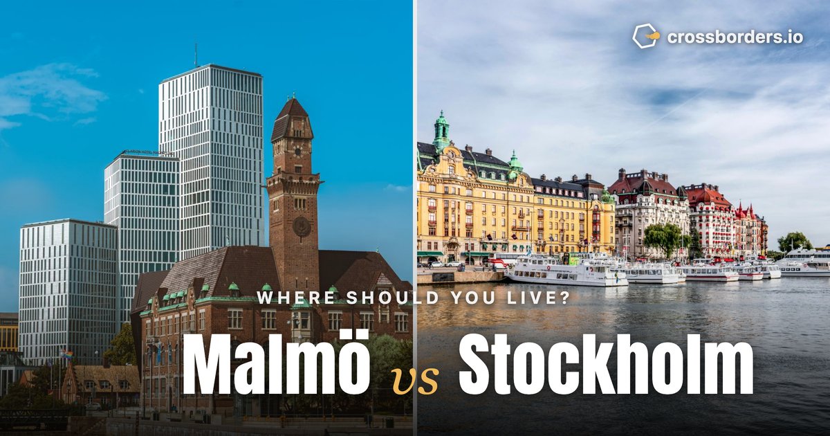 Malmö vs Stockholm — side-by-side city comparison