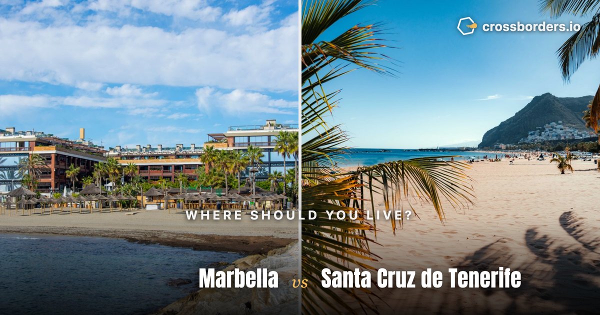 Marbella vs Santa Cruz de Tenerife — side-by-side city comparison