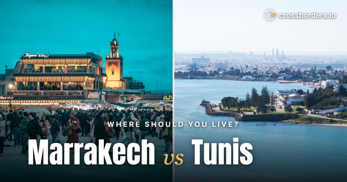Marrakech vs Tunis — side-by-side city comparison