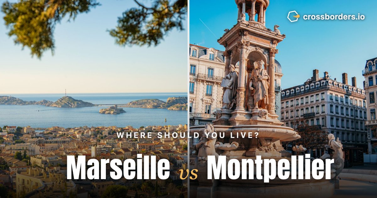 Marseille vs Montpellier — side-by-side city comparison