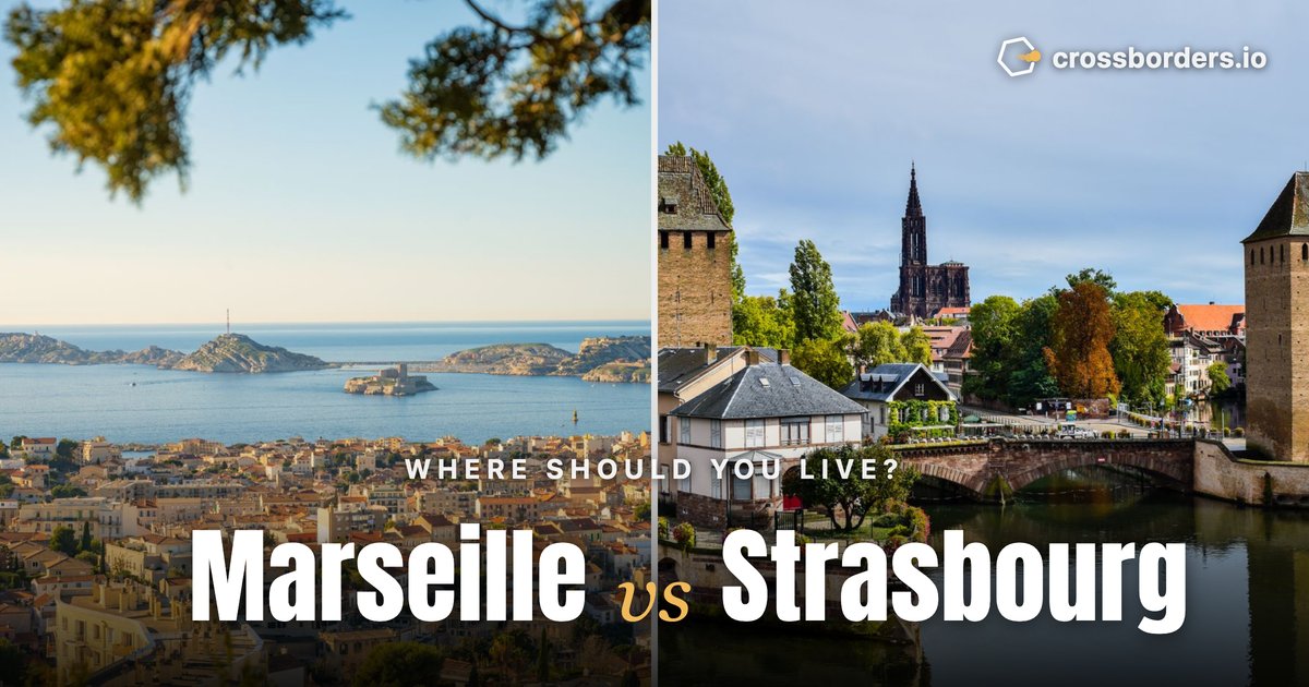 Marseille vs Strasbourg — side-by-side city comparison
