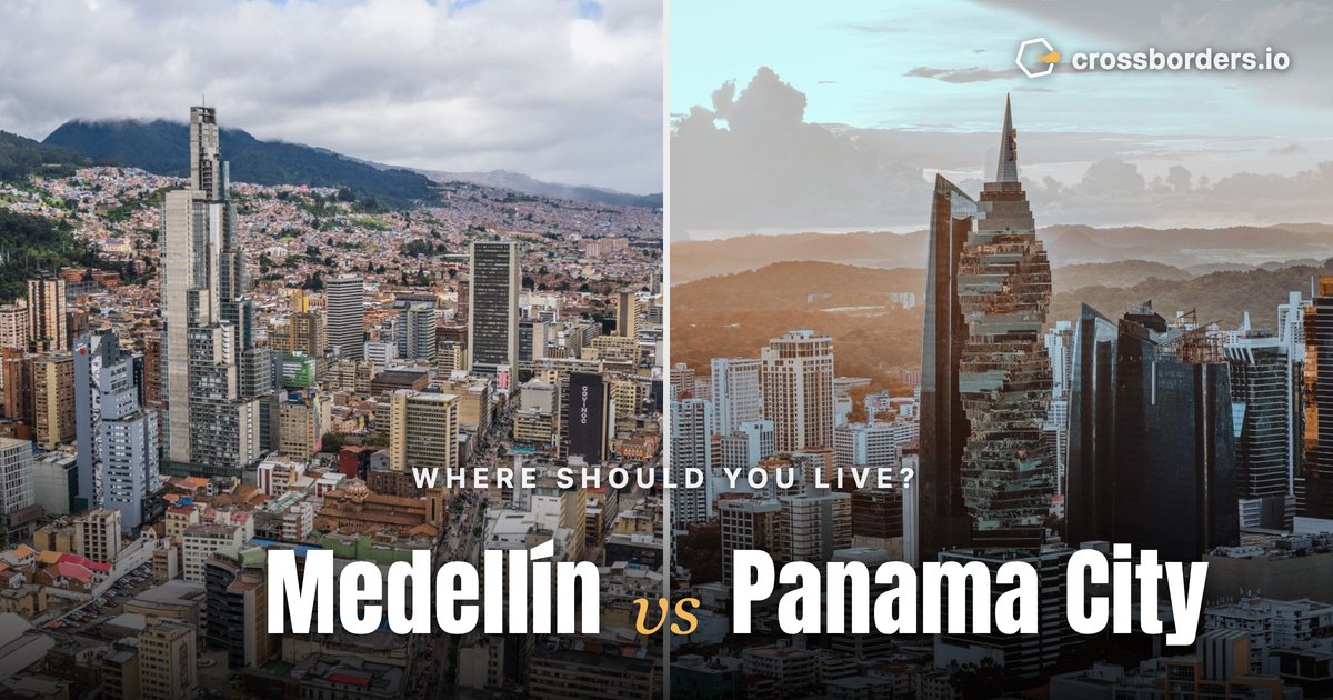 Medellín vs Panama City — side-by-side city comparison