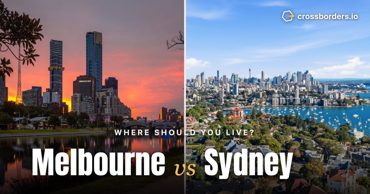 Melbourne vs Sydney — side-by-side city comparison