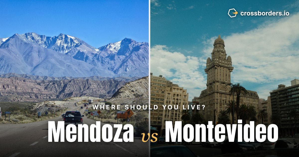 Mendoza vs Montevideo — side-by-side city comparison