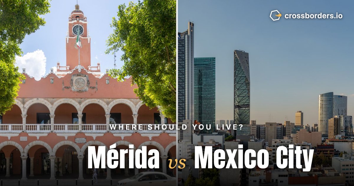 Mérida vs Mexico City — side-by-side city comparison