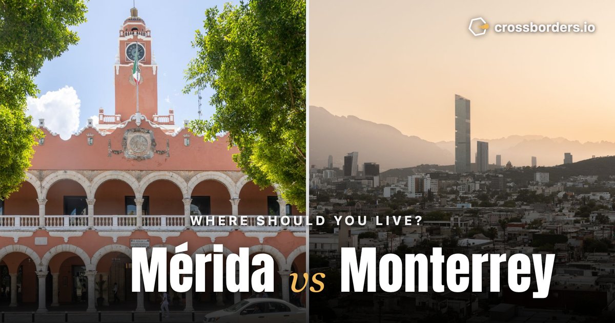 Mérida vs Monterrey — side-by-side city comparison