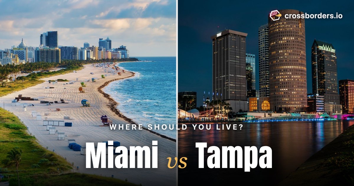 Miami vs Tampa — side-by-side city comparison