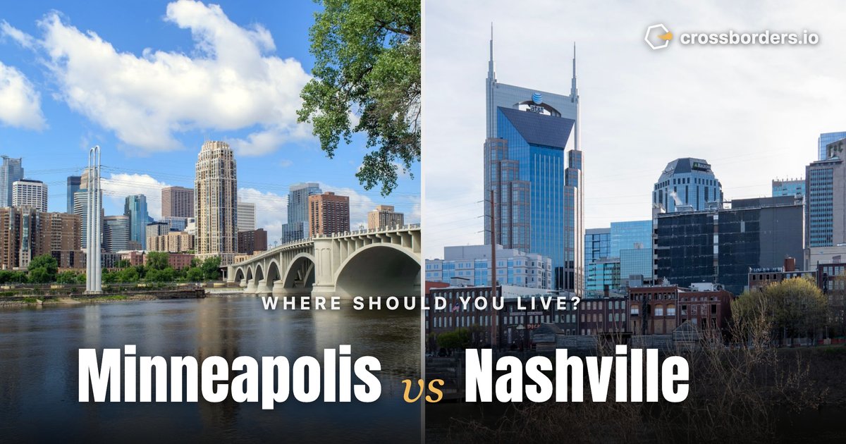 Minneapolis vs Nashville — side-by-side city comparison