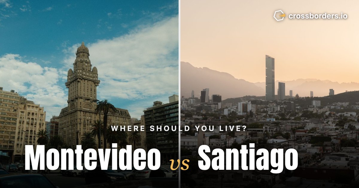 Montevideo vs Santiago — side-by-side city comparison