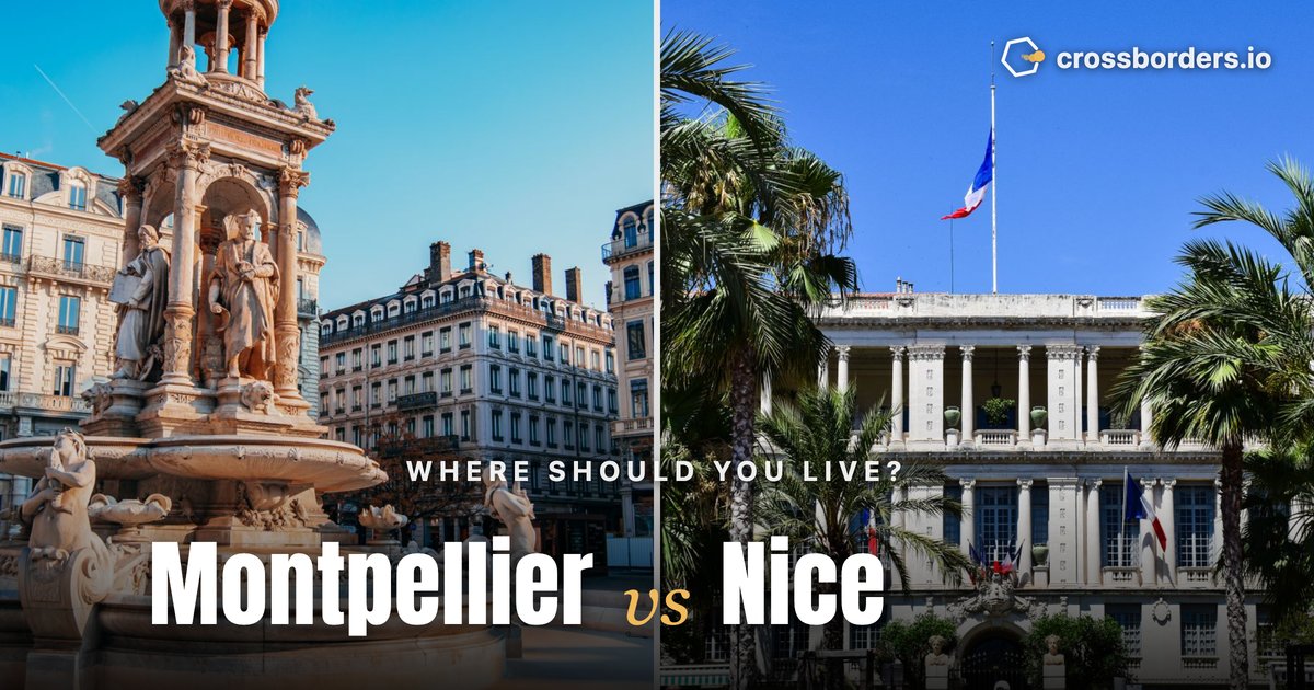 Montpellier vs Nice — side-by-side city comparison