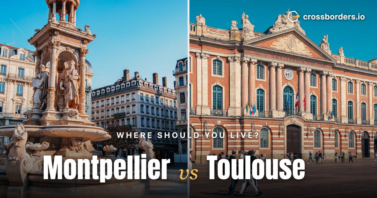 Montpellier vs Toulouse — side-by-side city comparison
