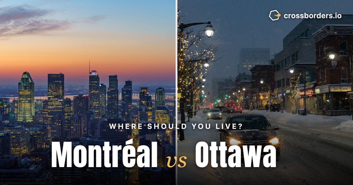Montréal vs Ottawa — side-by-side city comparison