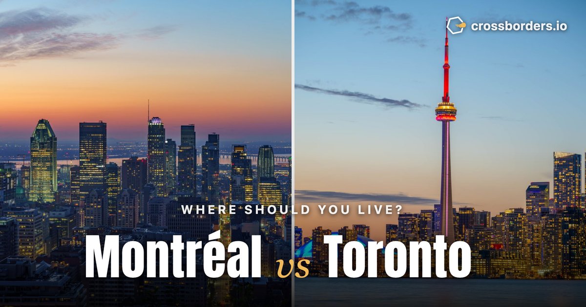 Montréal vs Toronto — side-by-side city comparison