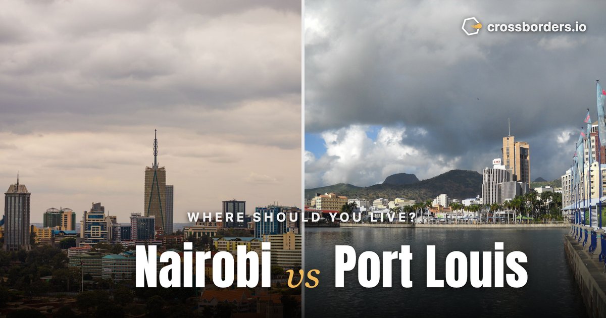 Nairobi vs Port Louis — side-by-side city comparison