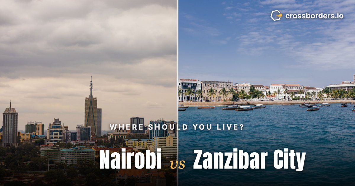 Nairobi vs Zanzibar City — side-by-side city comparison