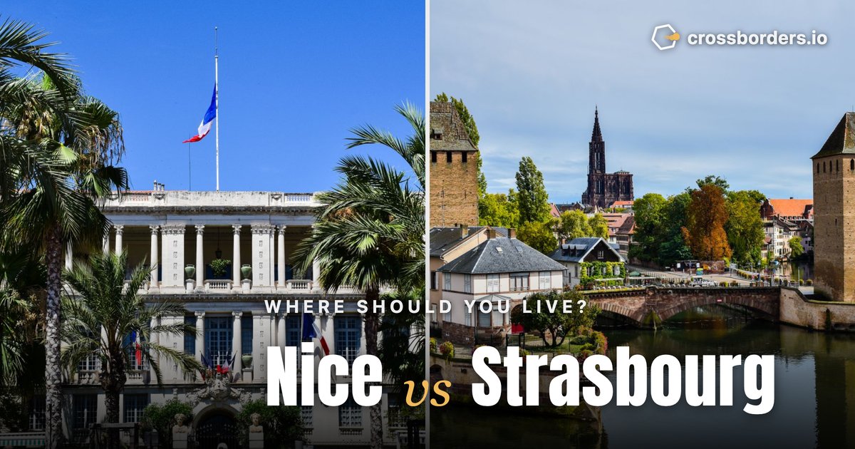 Nice vs Strasbourg — side-by-side city comparison