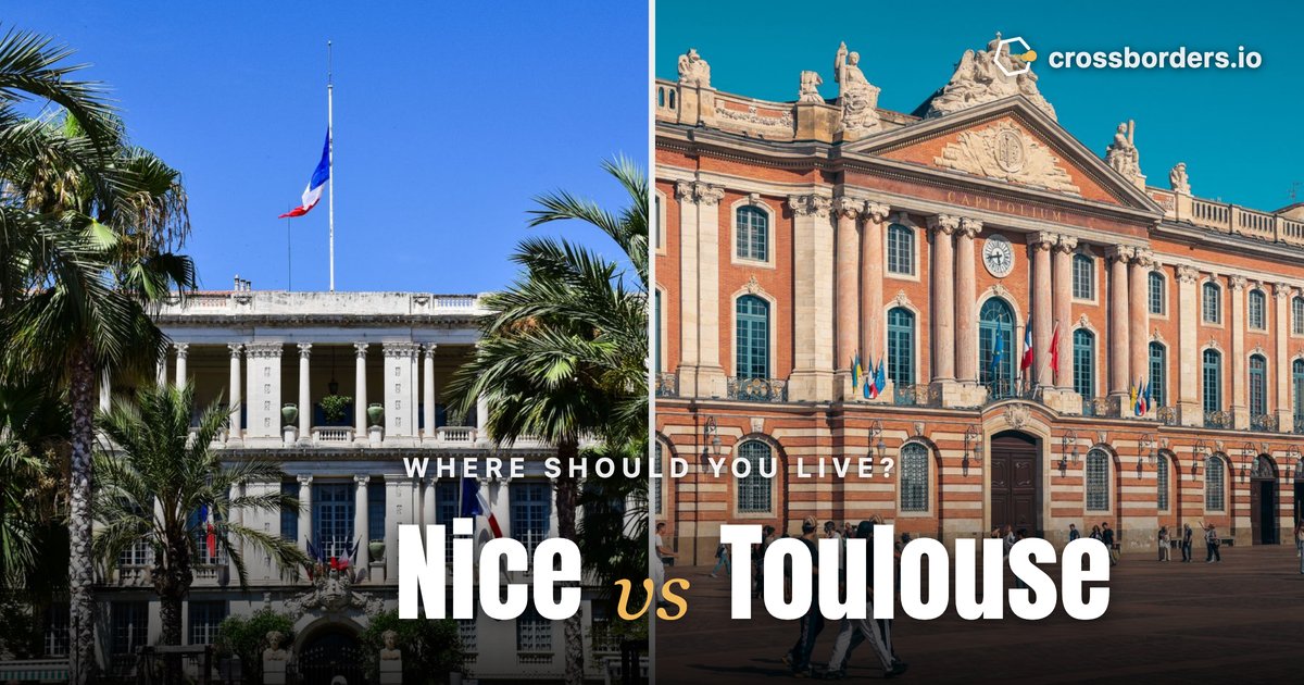 Nice vs Toulouse — side-by-side city comparison