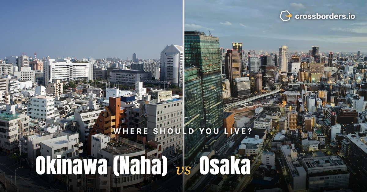 Okinawa (Naha) vs Osaka — side-by-side city comparison