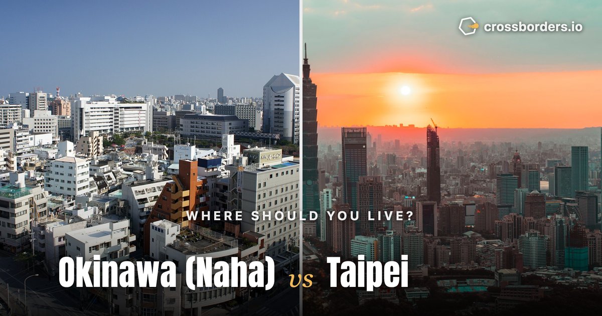 Okinawa (Naha) vs Taipei — side-by-side city comparison