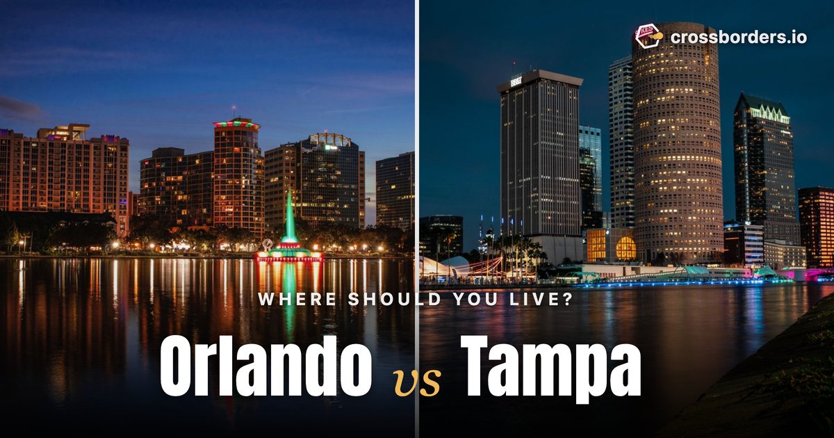 Orlando vs Tampa — side-by-side city comparison