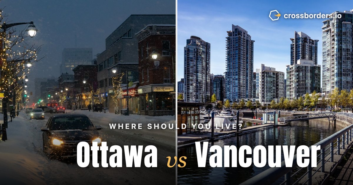 Ottawa vs Vancouver — side-by-side city comparison