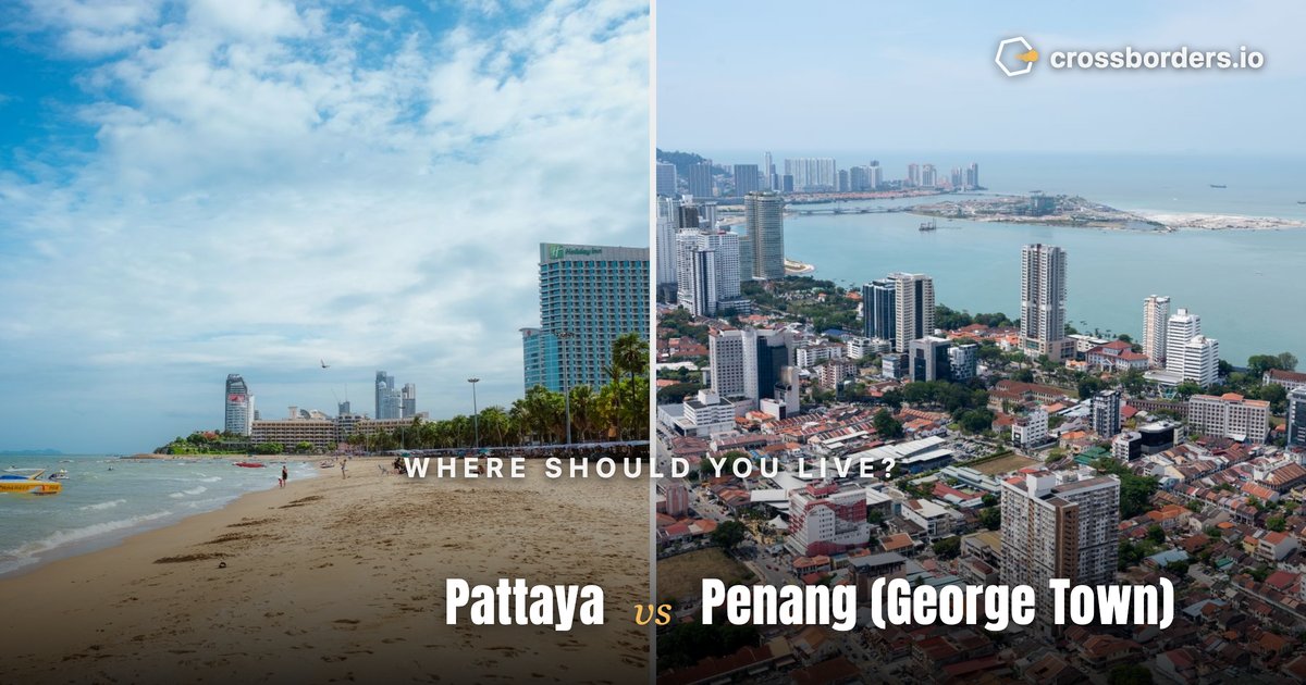 Pattaya vs Penang (George Town) — side-by-side city comparison