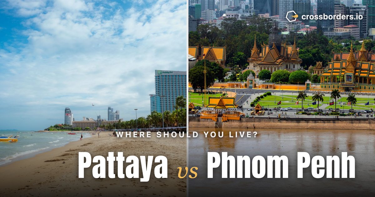 Pattaya vs Phnom Penh — side-by-side city comparison