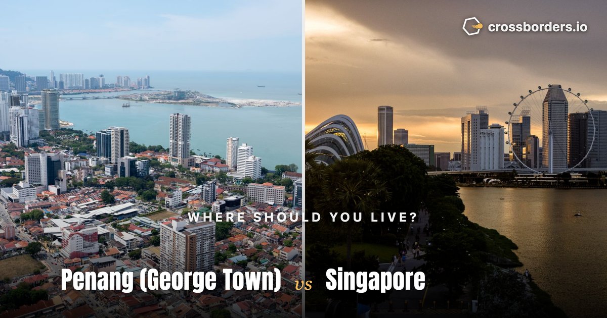 Penang (George Town) vs Singapore — side-by-side city comparison