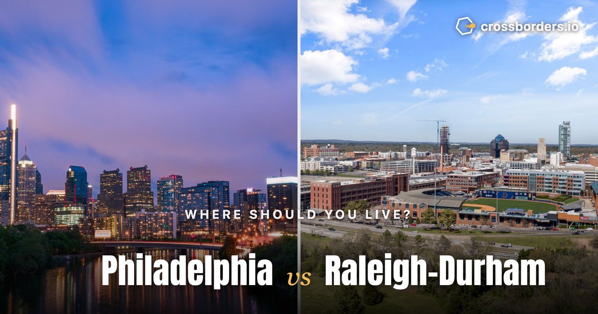 Philadelphia vs Raleigh-Durham — side-by-side city comparison