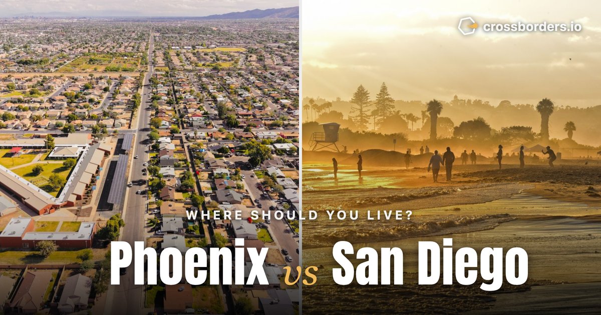 Phoenix vs San Diego — side-by-side city comparison