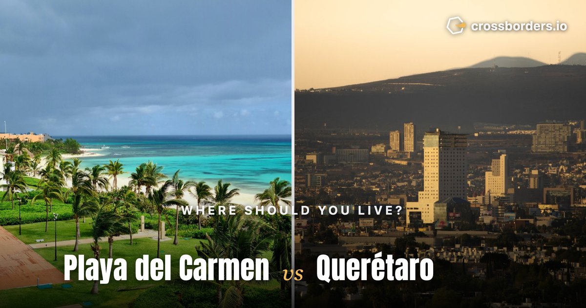 Playa del Carmen vs Querétaro — side-by-side city comparison