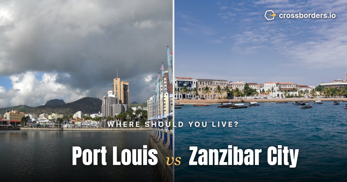 Port Louis vs Zanzibar City — side-by-side city comparison