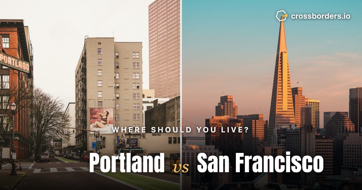 Portland vs San Francisco — side-by-side city comparison