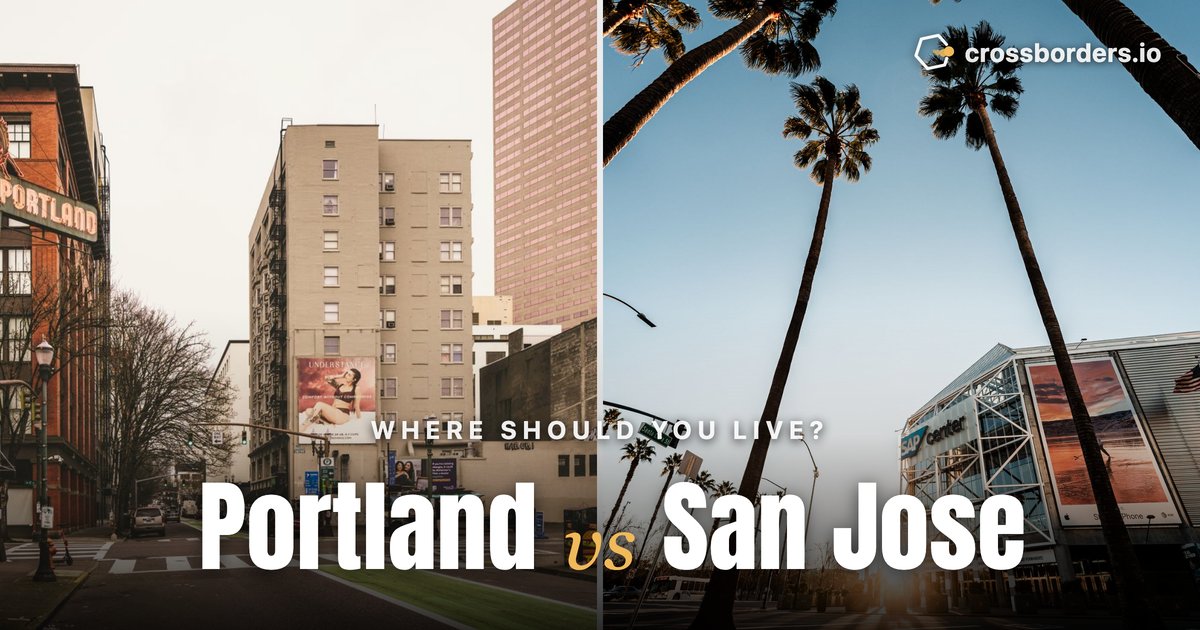 Portland vs San Jose — side-by-side city comparison