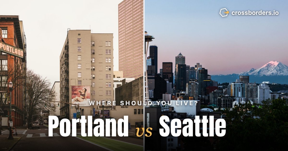 Portland vs Seattle — side-by-side city comparison