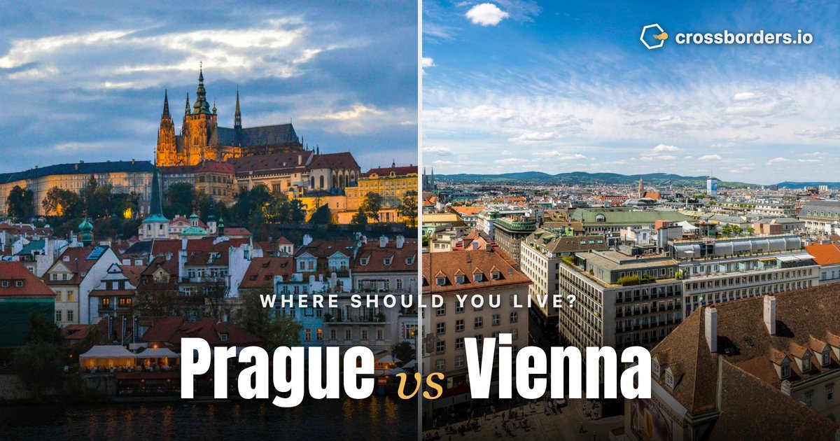 Prague vs Vienna — side-by-side city comparison