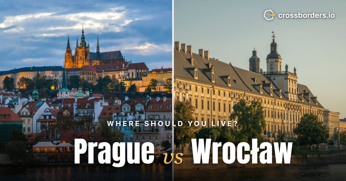 Prague vs Wrocław — side-by-side city comparison