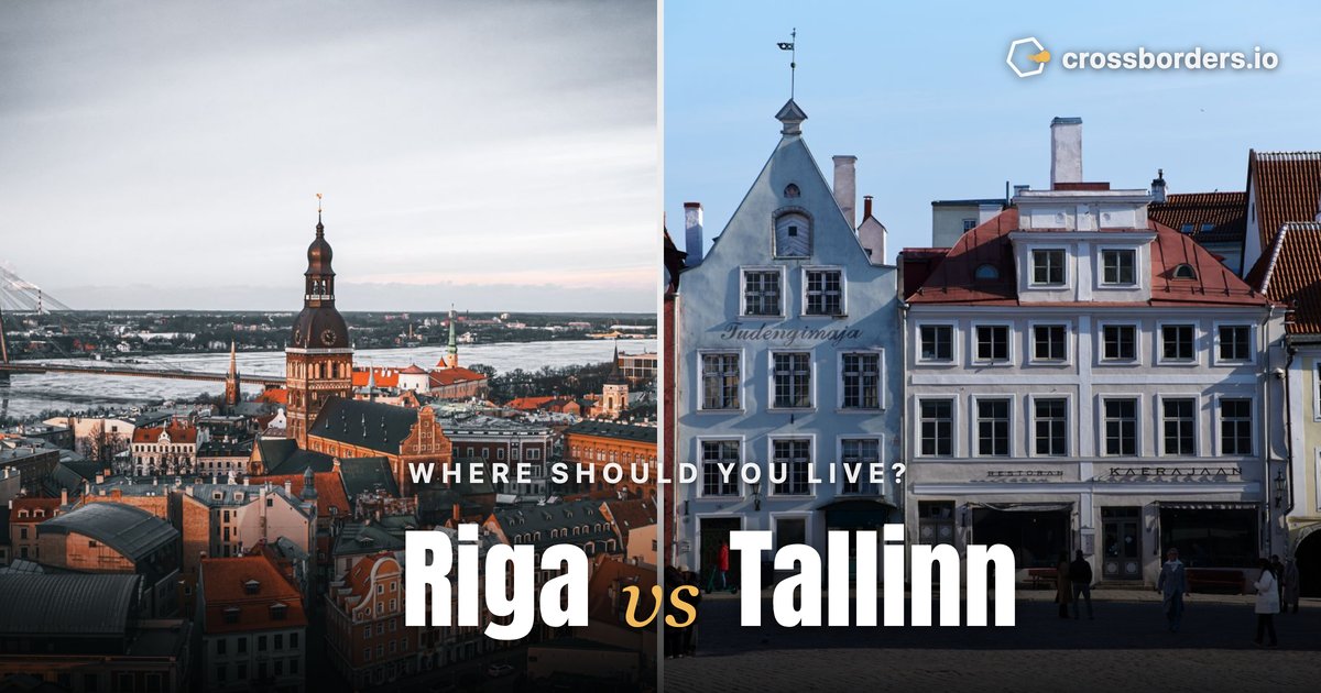 Riga vs Tallinn — side-by-side city comparison