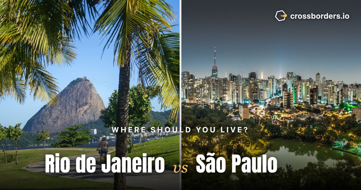 Rio de Janeiro vs São Paulo — side-by-side city comparison