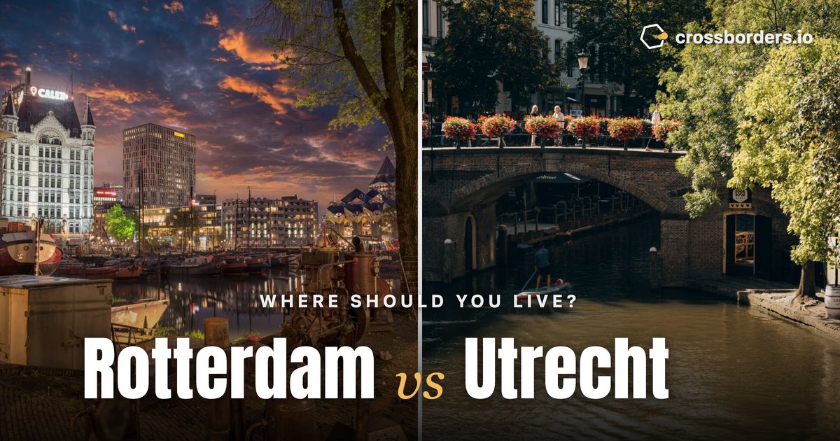 Rotterdam vs Utrecht — side-by-side city comparison