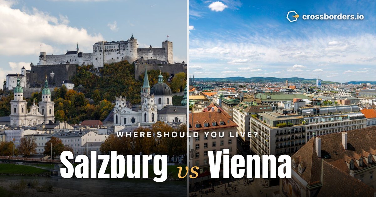 Salzburg vs Vienna — side-by-side city comparison