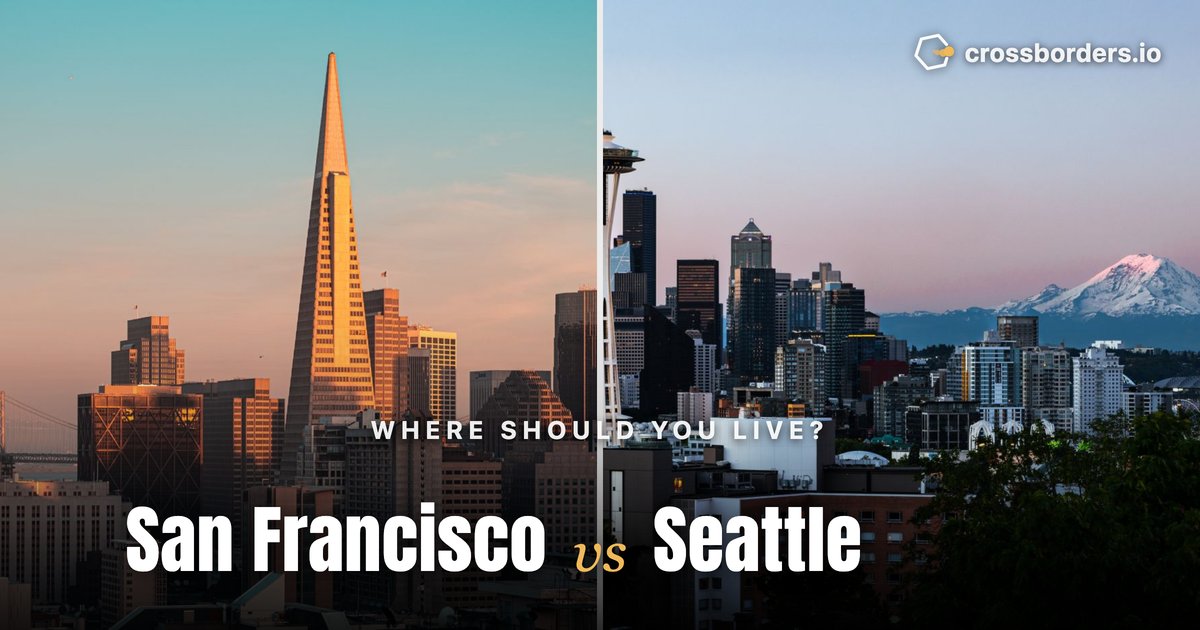 San Francisco vs Seattle — side-by-side city comparison
