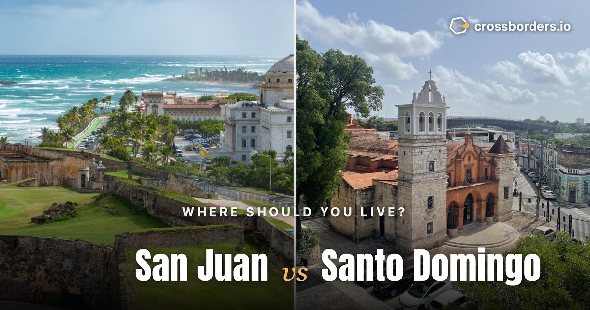 San Juan vs Santo Domingo — side-by-side city comparison