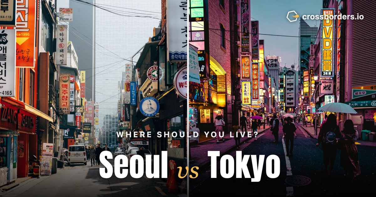Seoul vs Tokyo — side-by-side city comparison