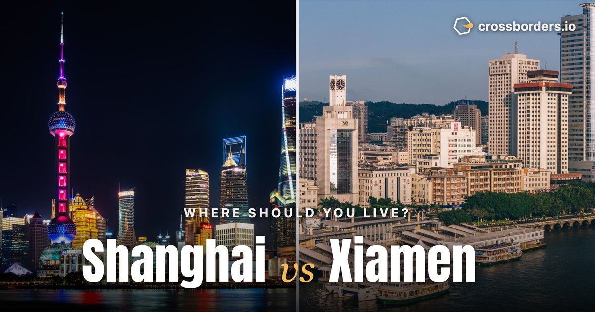Shanghai vs Xiamen — side-by-side city comparison