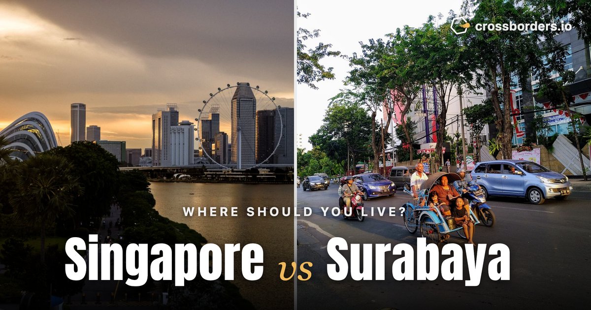 Singapore vs Surabaya — side-by-side city comparison