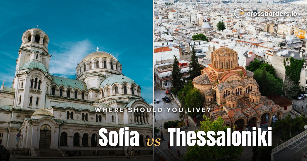 Sofia vs Thessaloniki — side-by-side city comparison